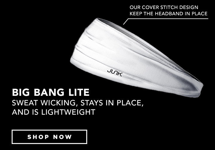 Our Cover Stitch Design Keep the Headband in Place.Big Bang Lite. Sweat Wicking, stays in place, and is lighweight. Shop Now