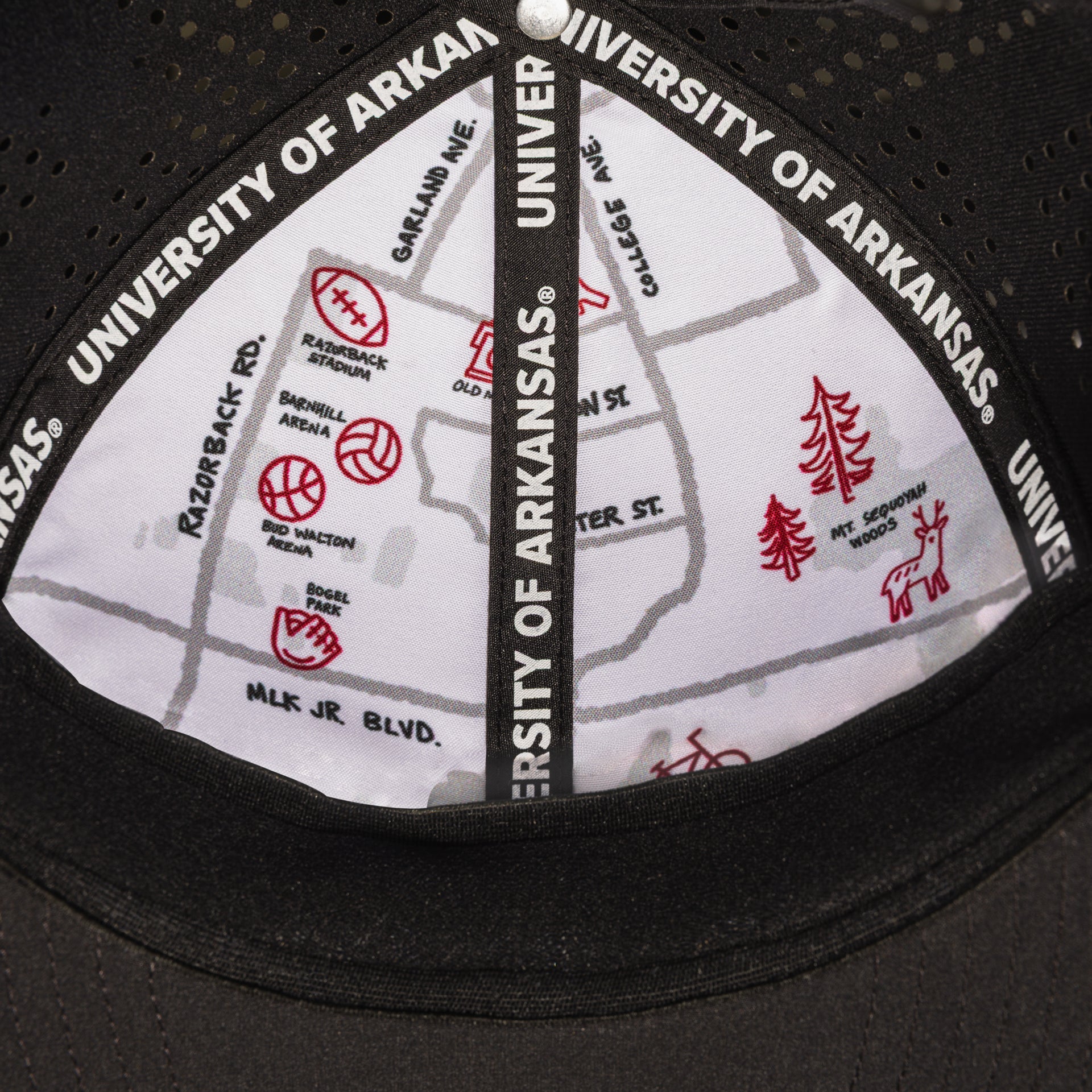 University of Arkansas: Surge Hat Obsidian - View 6