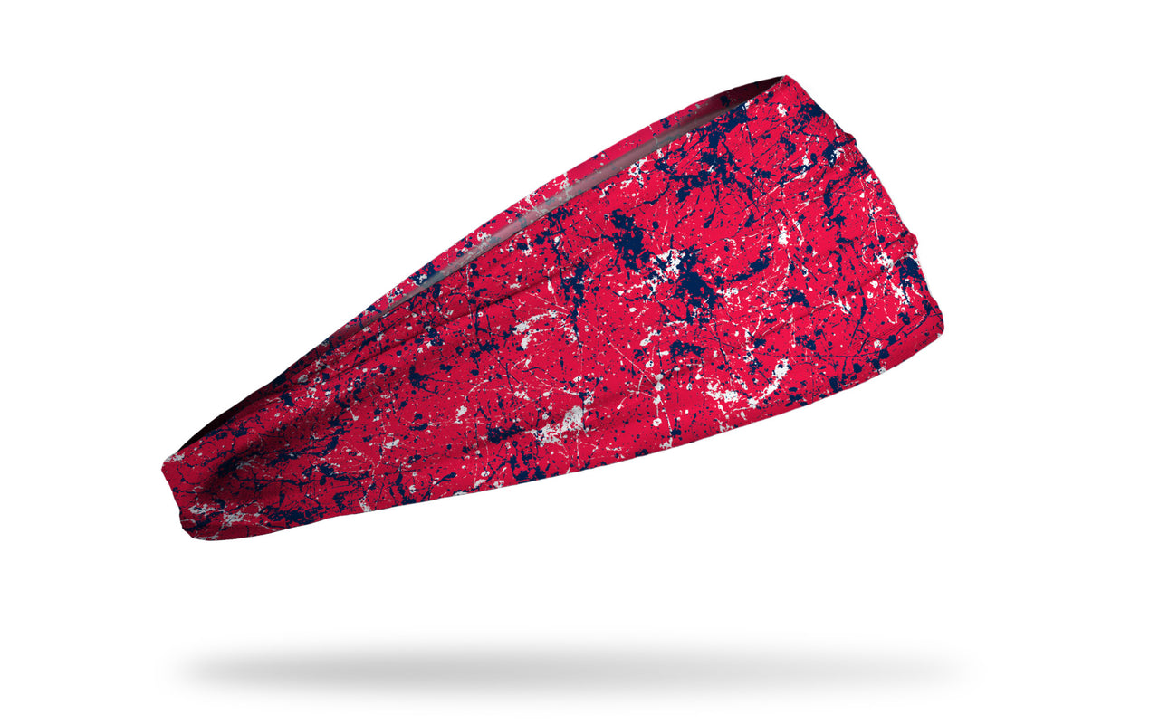 Red Navy Splatter Big Bang Lite Headband - View 2