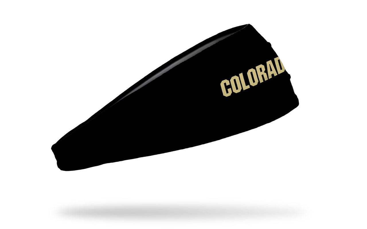 University of Colorado: Wordmark Black Big Bang Lite Headband - View 2