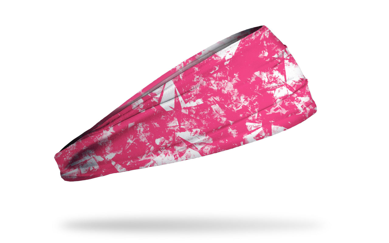 Gridiron Pink White Big Bang Lite Headband - View 2