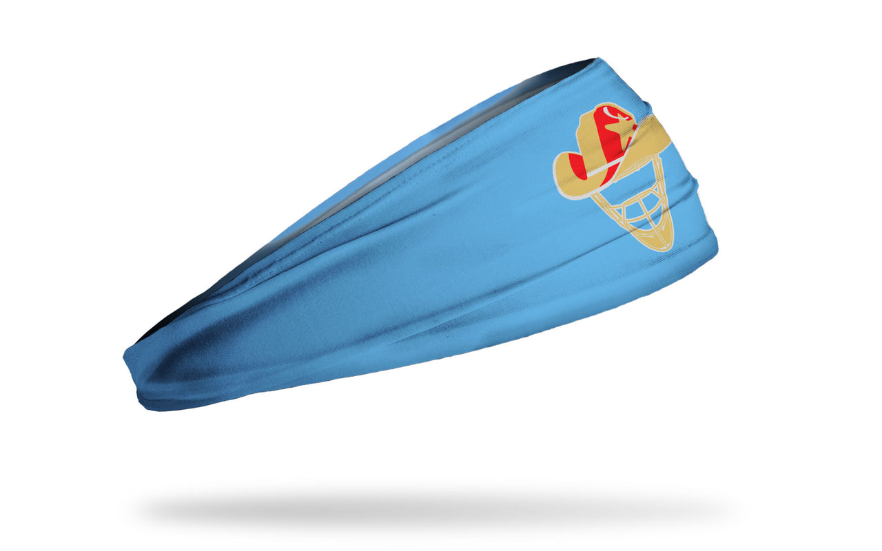 Lone Star Catching: Gold Logo Baby Blue Big Bang Lite Headband - View 2
