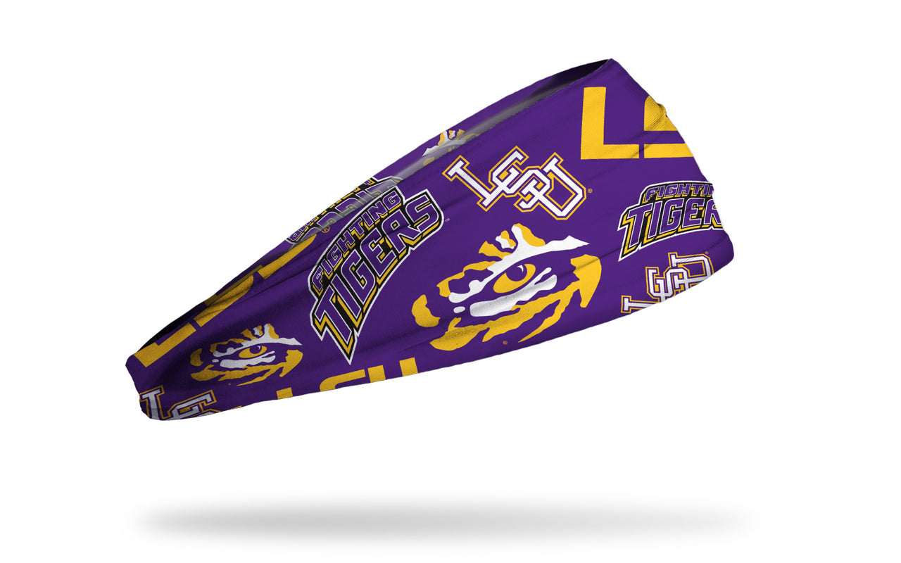Louisiana State University: Overload Purple Headband - View 2