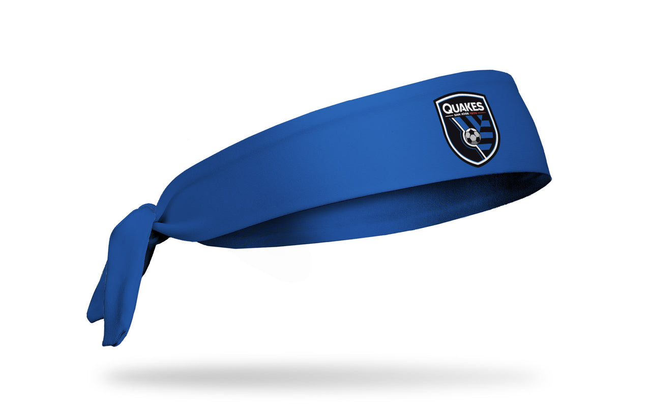 San Jose Earthquakes: Logo Blue Tie Headband - View 2