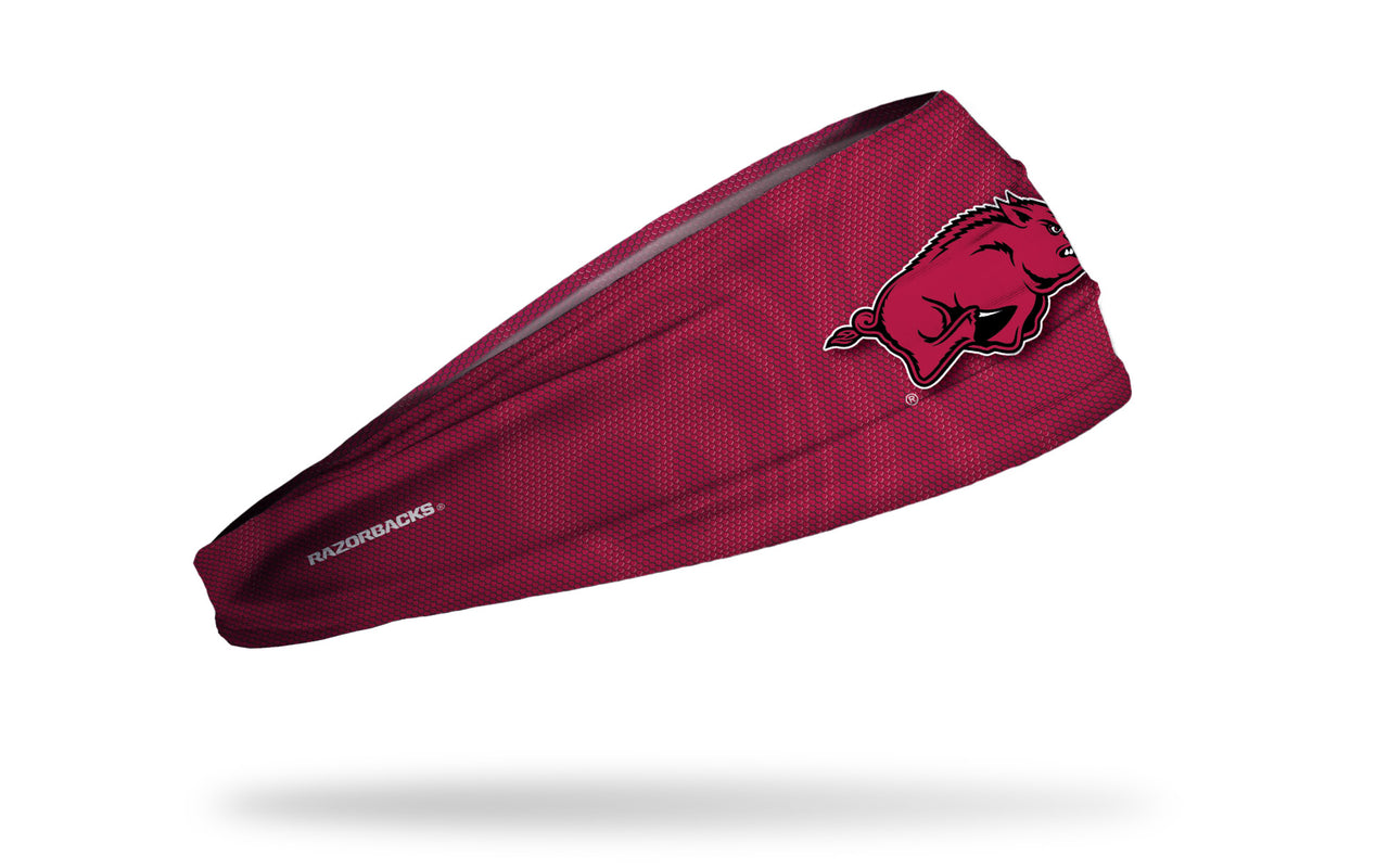 University of Arkansas: Jersey Logo Red Headband - View 2