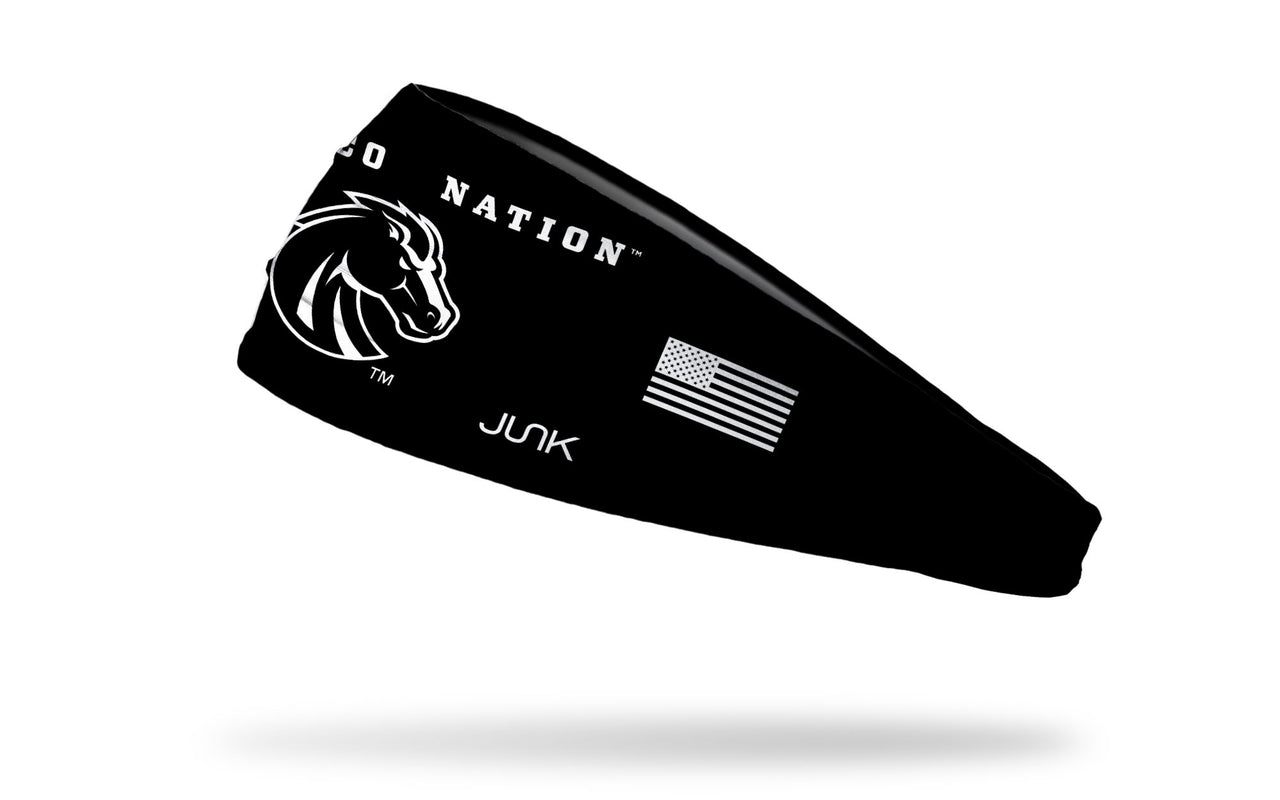 Boise State University: Black Out Big Bang Lite Headband - View 1