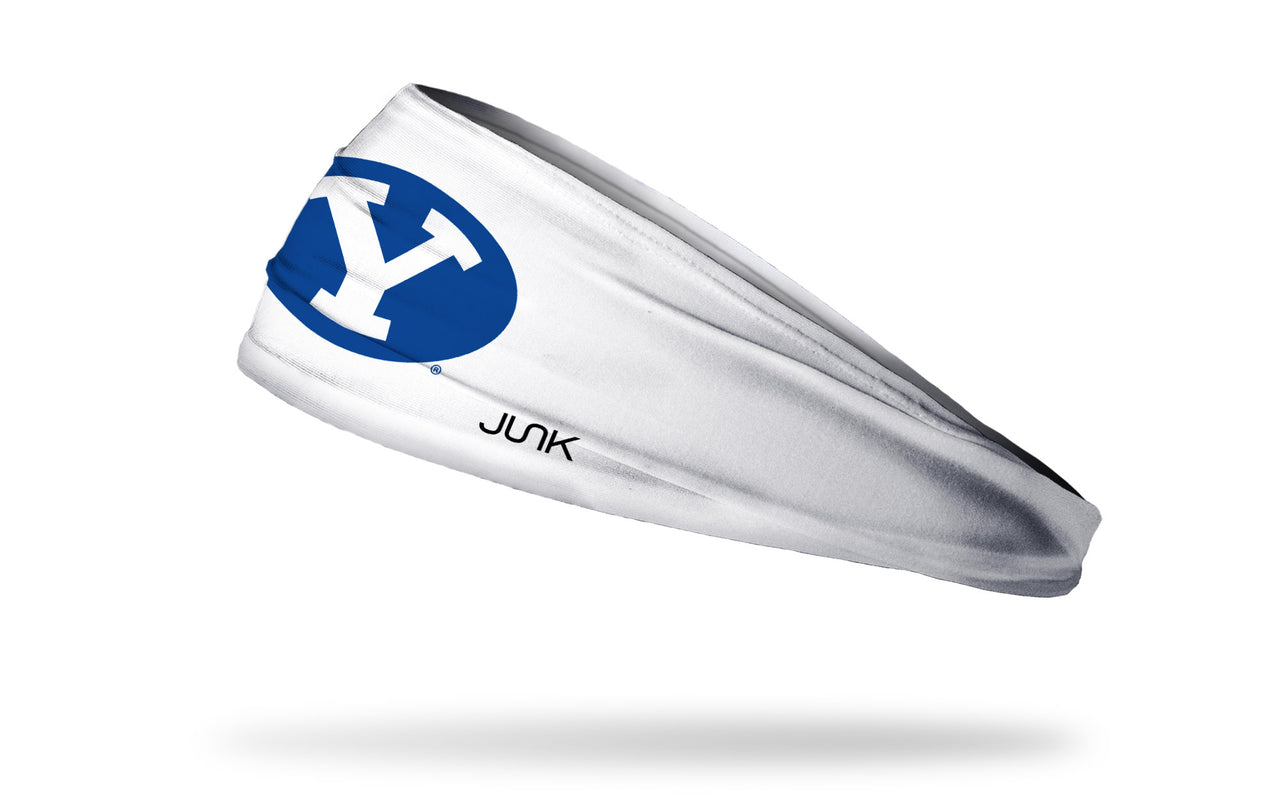 Brigham Young University: Y Logo White Big Bang Lite Headband - View 1