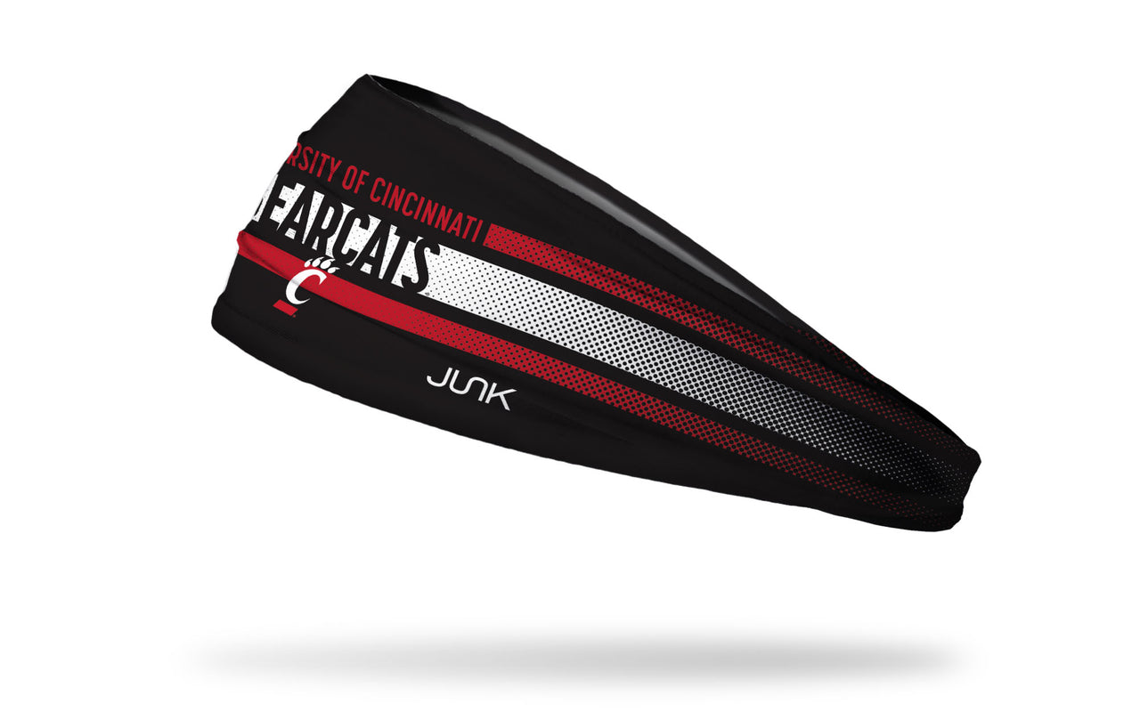 University of Cincinnati: Faded Stripe Big Bang Lite Headband - View 1