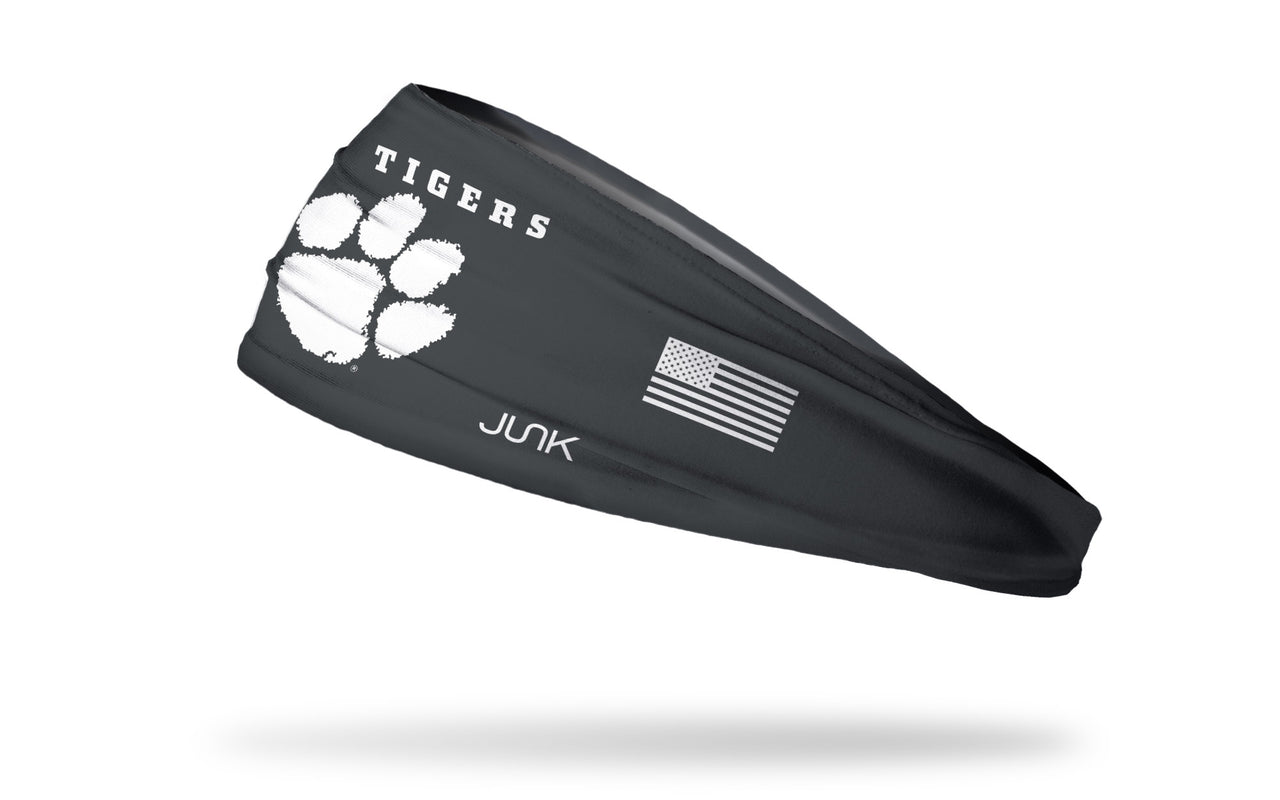 Clemson Tigers: Blackout Big Bang Lite Headband - View 1