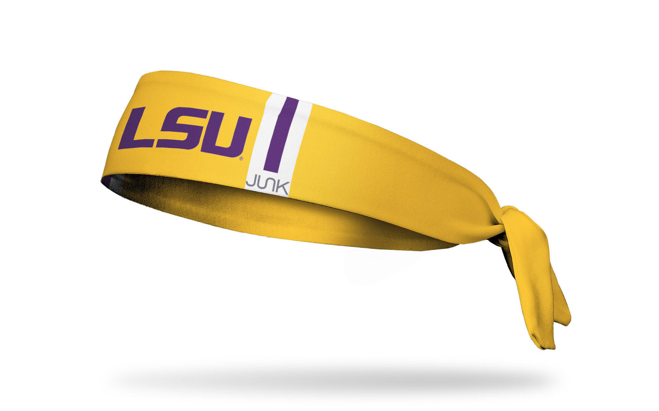 Louisiana State University: LSU Helmet Gold Flex Tie Headband - View 1