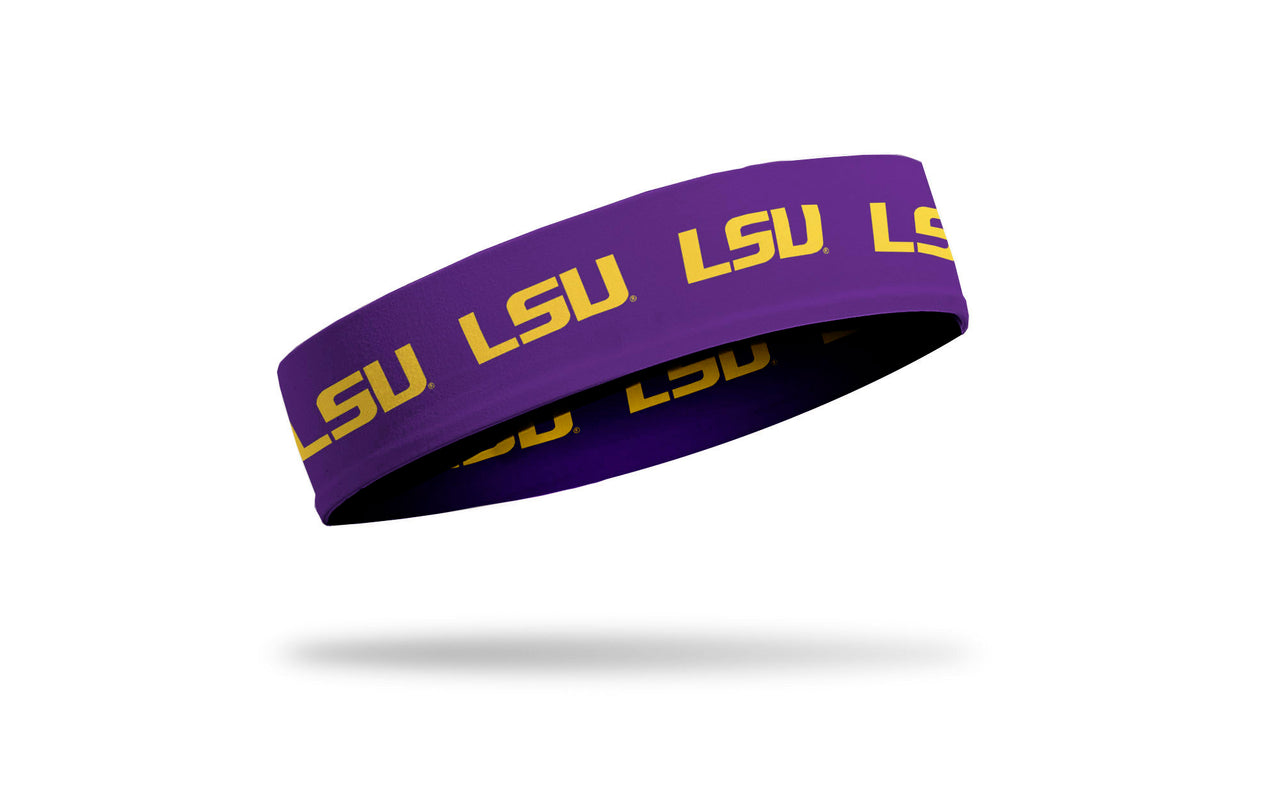 Louisiana State University: Logo Purple Headband - View 2