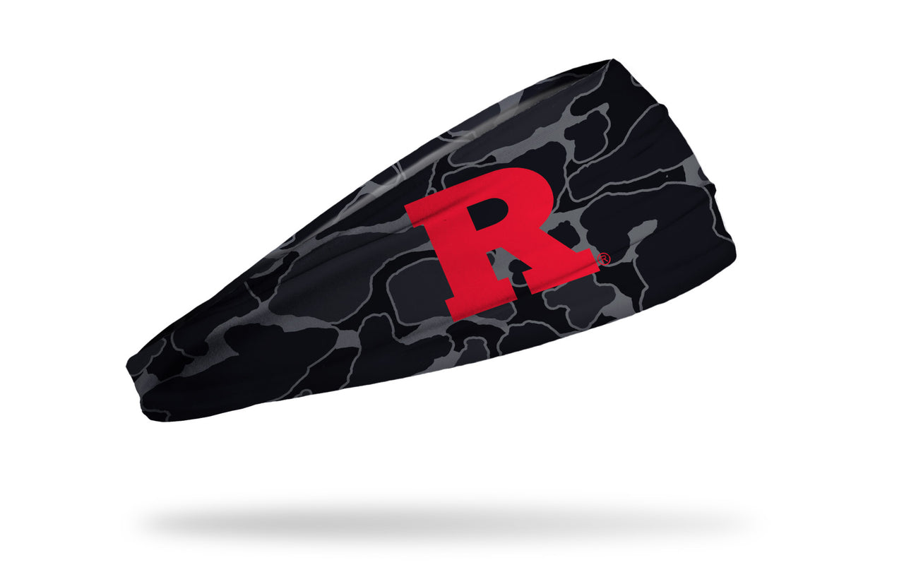 Rutgers University: Black Camo Big Bang Lite Headband - View 1