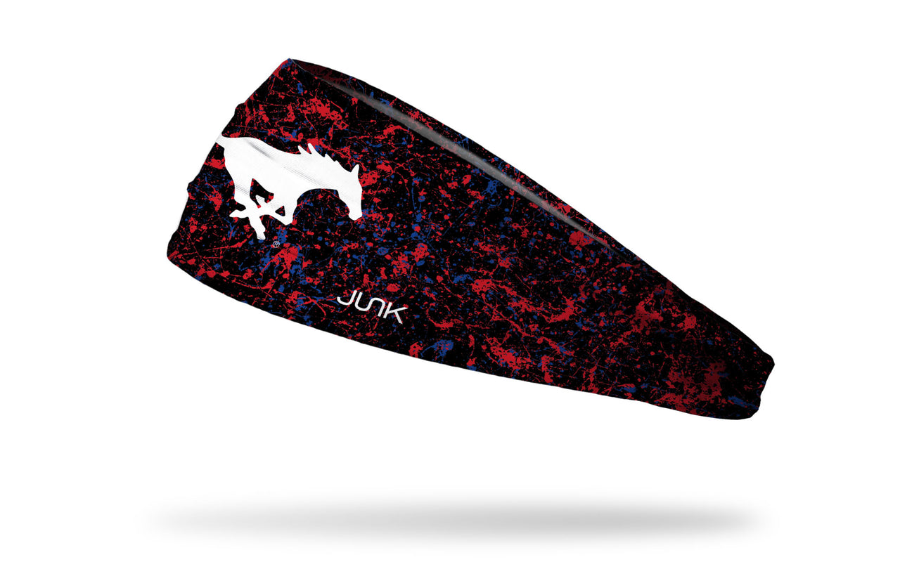 Southern Methodist University: Splatter Big Bang Lite Headband - View 1
