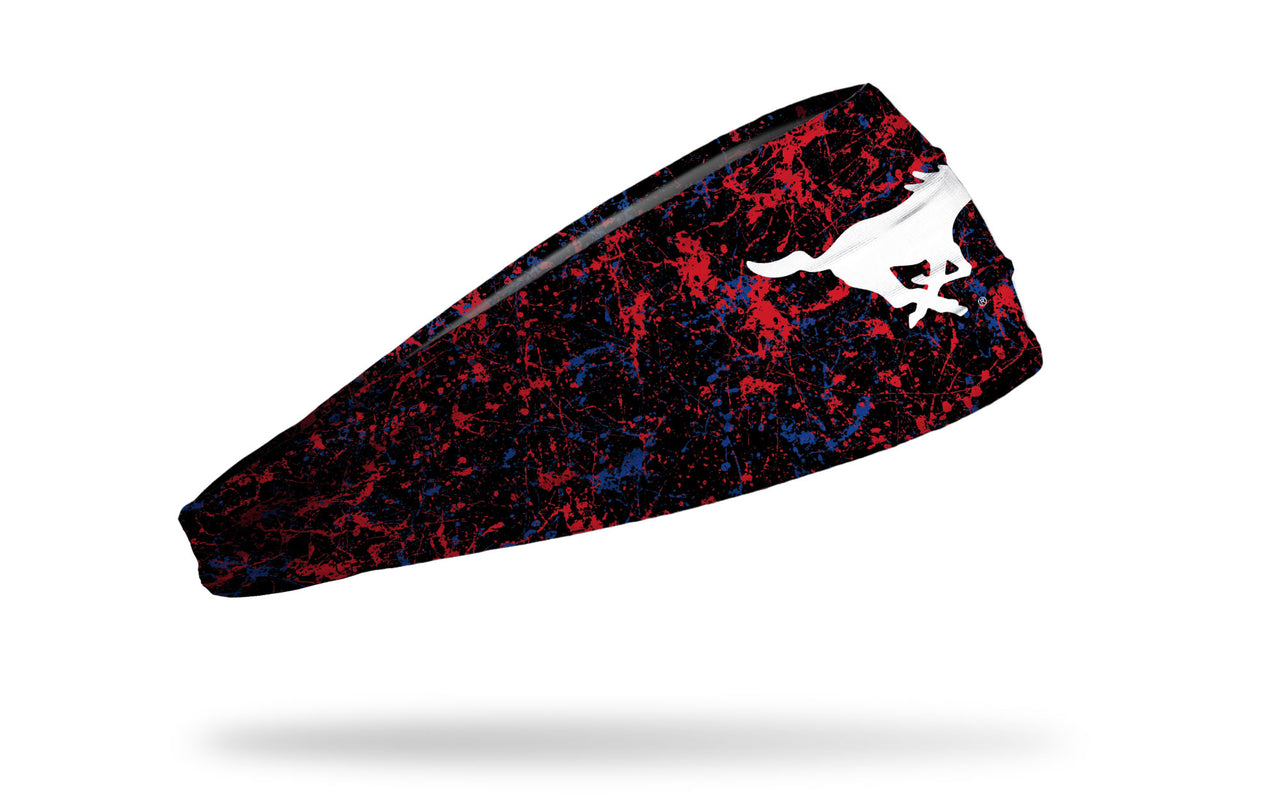 Southern Methodist University: Splatter Big Bang Lite Headband - View 2