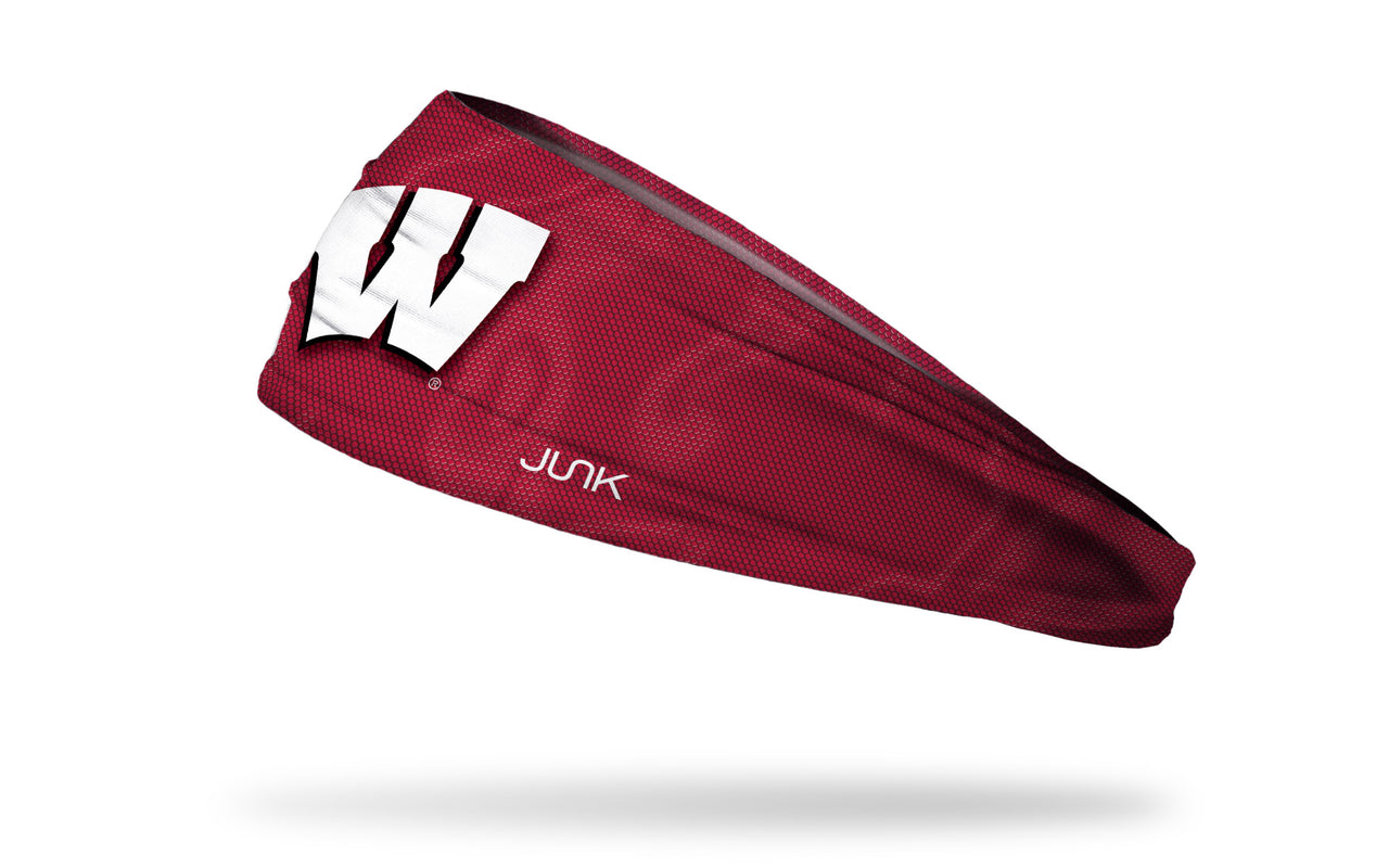University of Wisconsin: Jersey Logo Red Headband - View 1