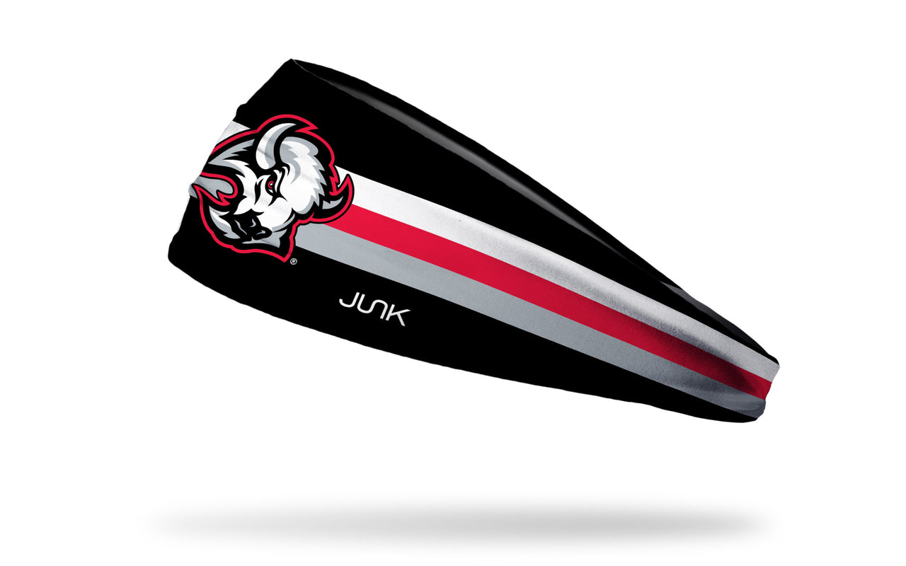 Buffalo Sabres: Black & Red Stripe Headband - View 1