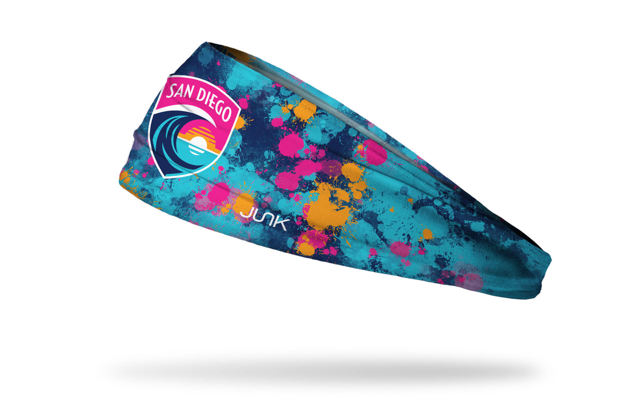 San Diego Wave FC: Splatter Big Bang Lite Headband - View 1