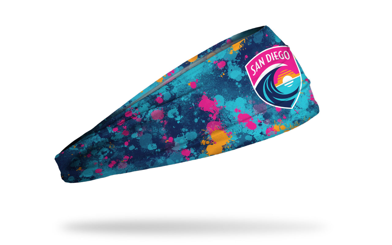 San Diego Wave FC: Splatter Big Bang Lite Headband - View 2