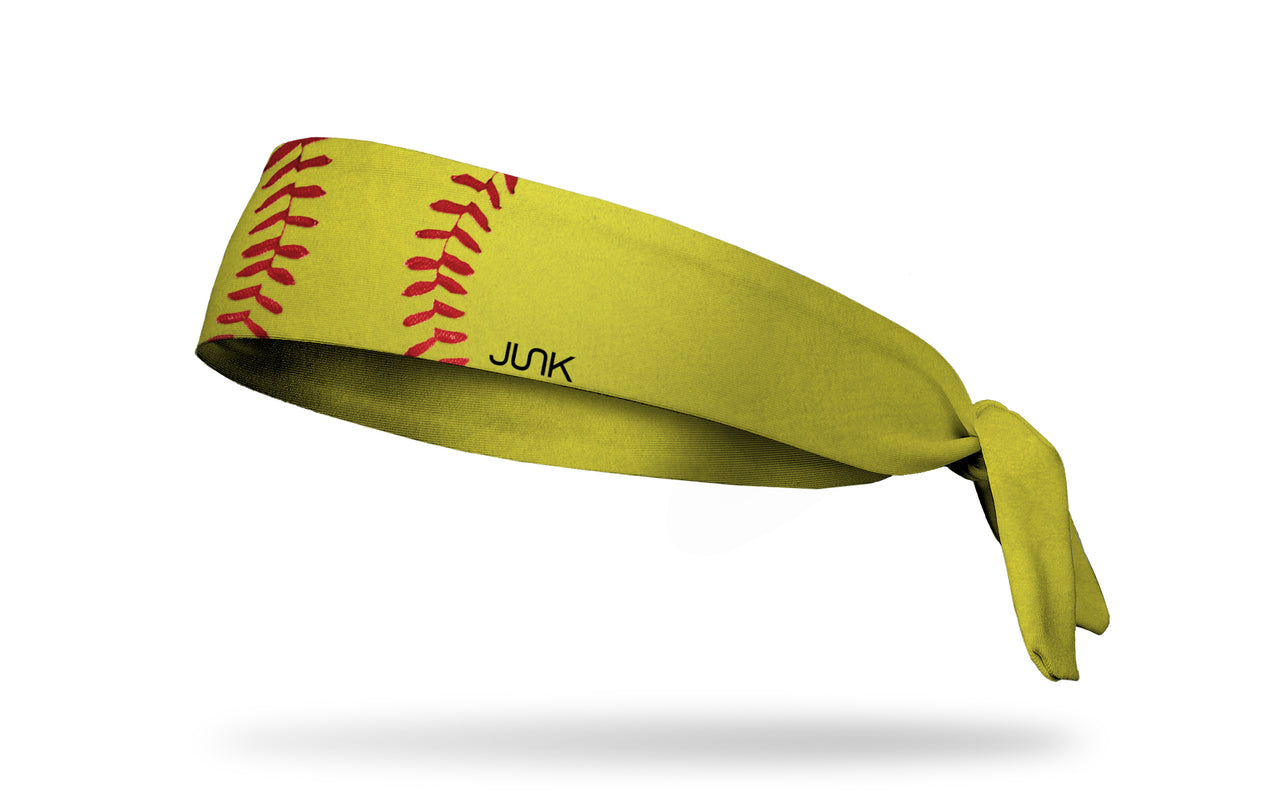 Softball Red Laces Tie Headband - View 1