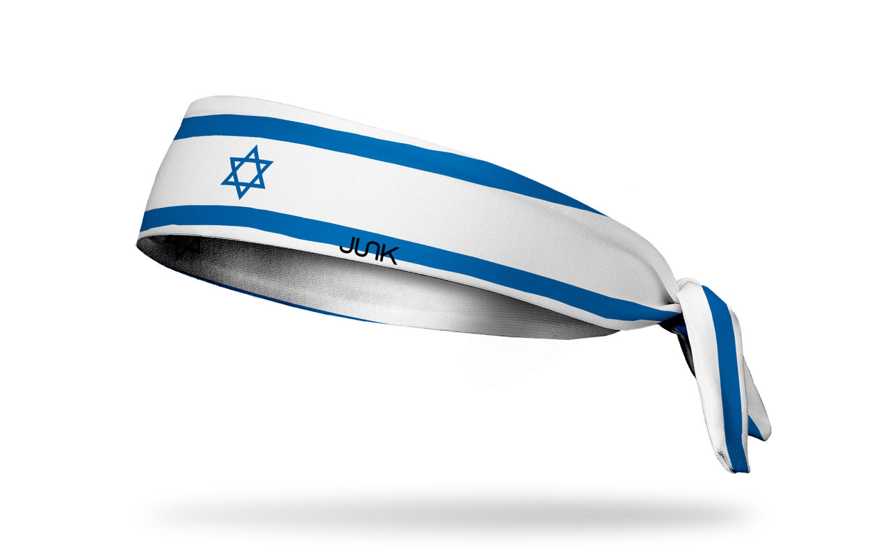 Israel Flag Tie Headband - View 1