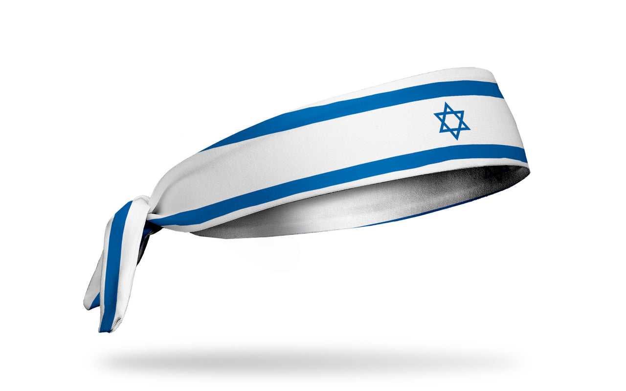 Israel Flag Tie Headband - View 2