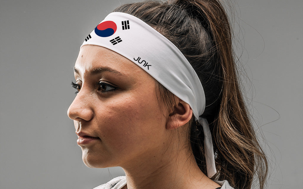 South Korea Flag Flex Tie Headband - View 3