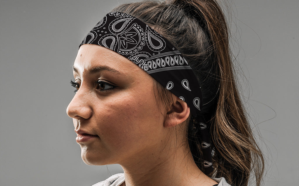 Black Lightning Flex Tie Headband - View 3