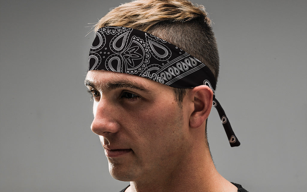 Black Lightning Flex Tie Headband - View 4