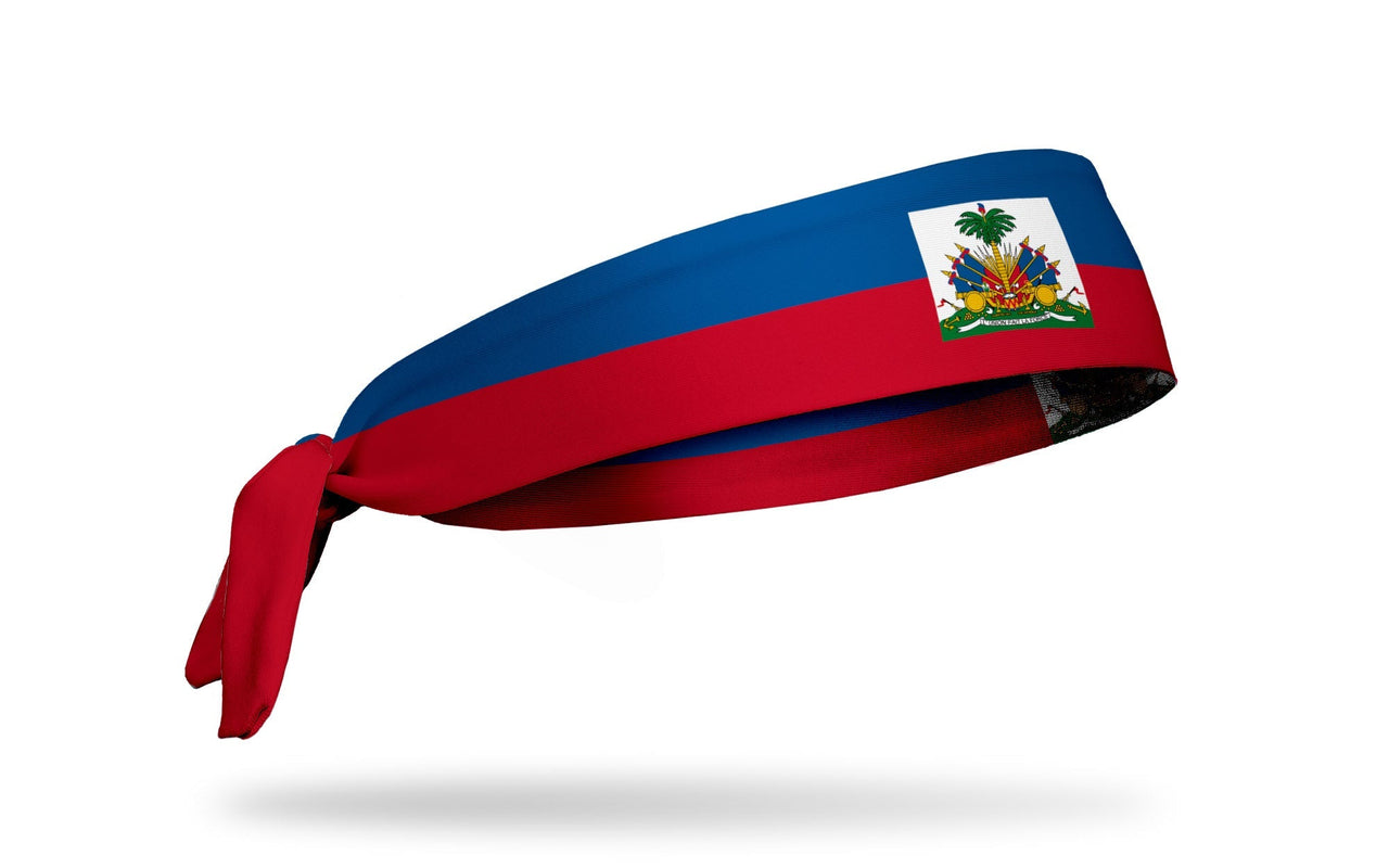 Haiti Flag Tie Headband - View 2