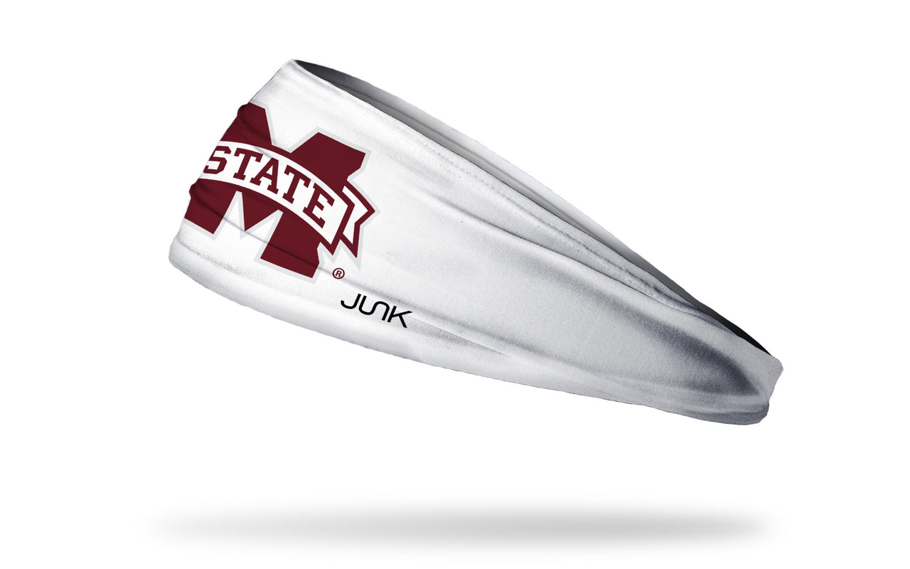 Mississippi State University: Logo White Headband - View 1