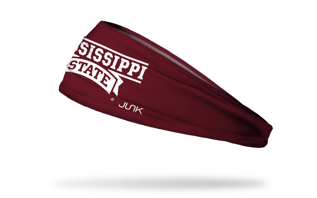 Mississippi State University: Wordmark Maroon Headband - View 1