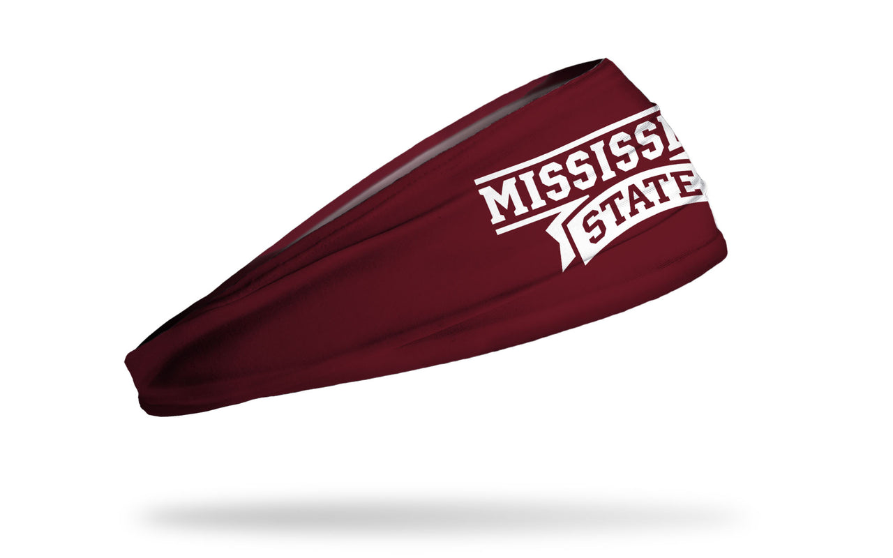 Mississippi State University: Wordmark Maroon Headband - View 2