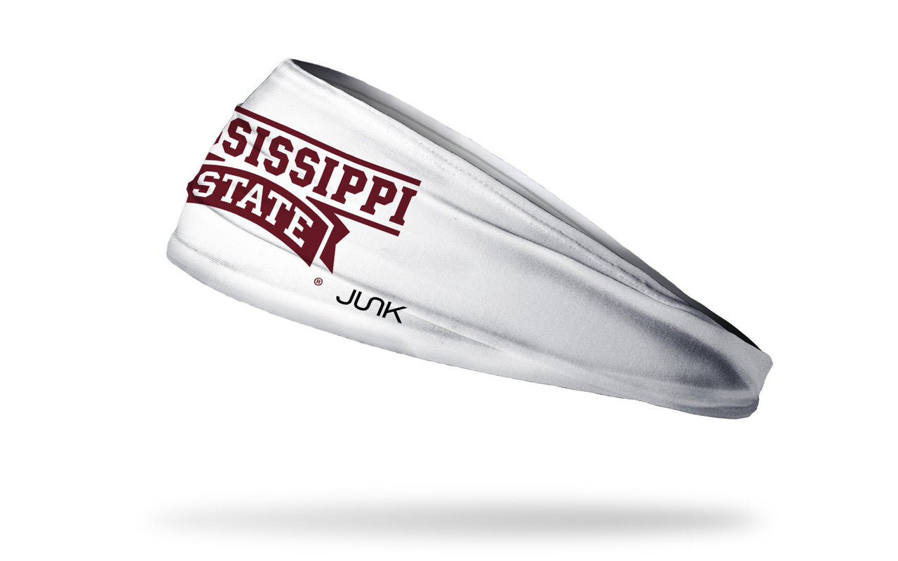 Mississippi State University: Wordmark White Headband - View 1