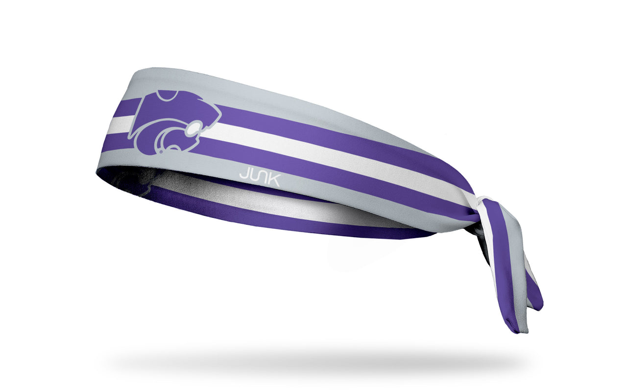 Kansas State University: Football Stripe Tie Headband - View 1
