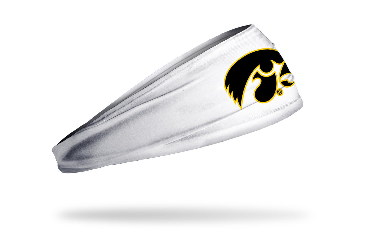 University of Iowa: Tiger Hawk White Headband - View 2