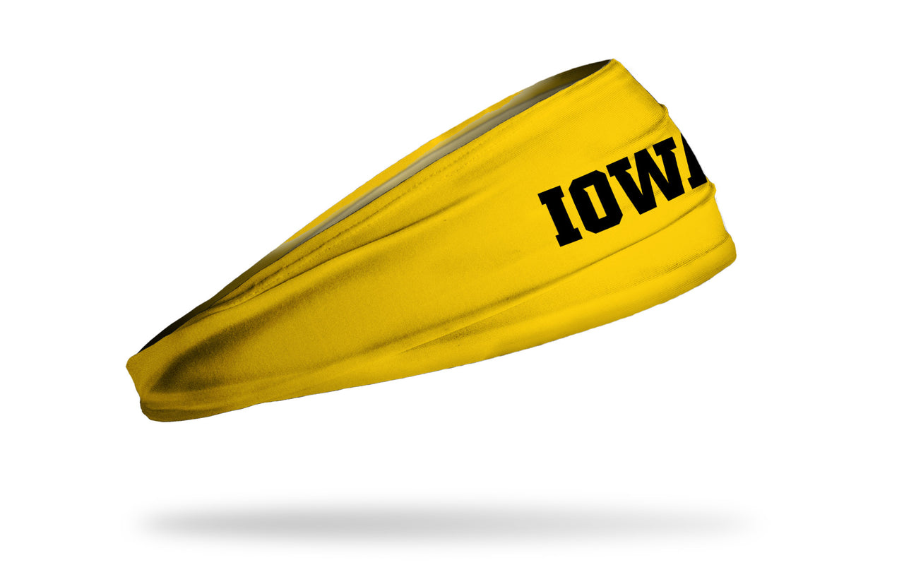 University of Iowa: Wordmark Gold Headband - View 2