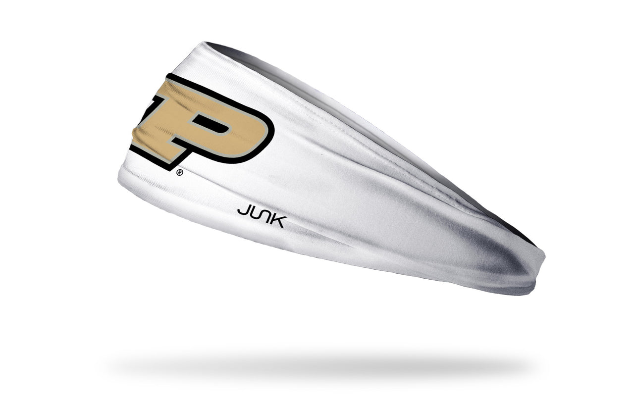 Purdue University: Logo White Headband - View 1