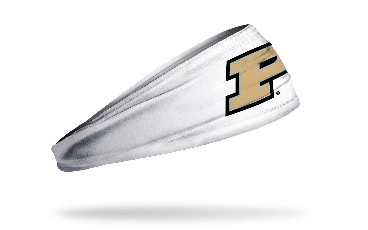 Purdue University: Logo White Headband - View 2