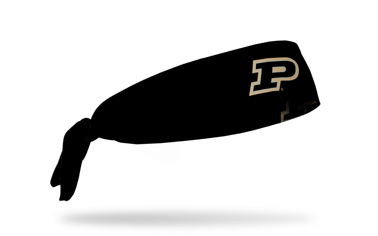 Purdue University: Logo Black Tie Headband - View 2