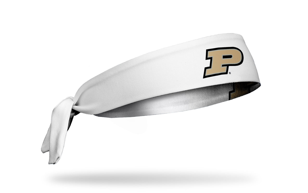 Purdue University: Logo White Tie Headband - View 2