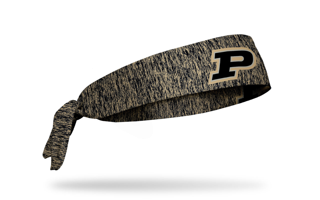 Purdue University: Logo Gold Heathered Tie Headband - View 2