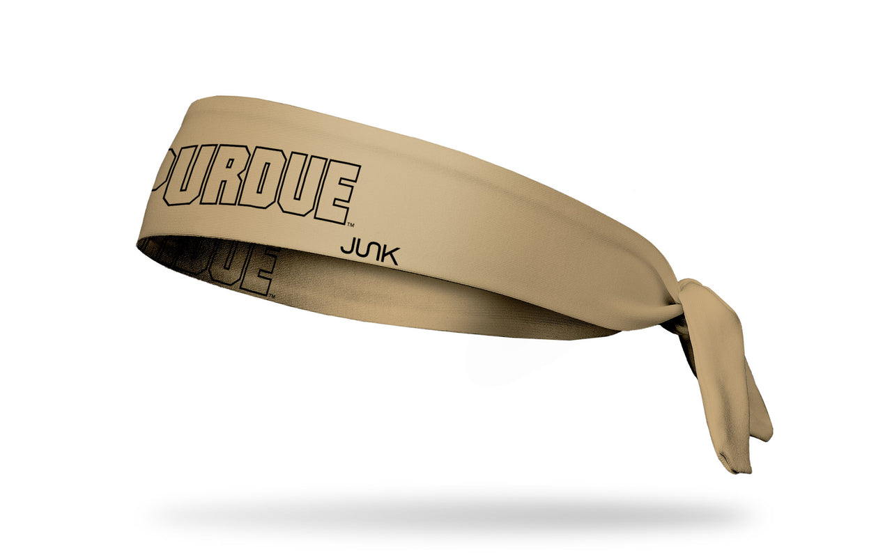 Purdue University: Wordmark Gold Tie Headband - View 1