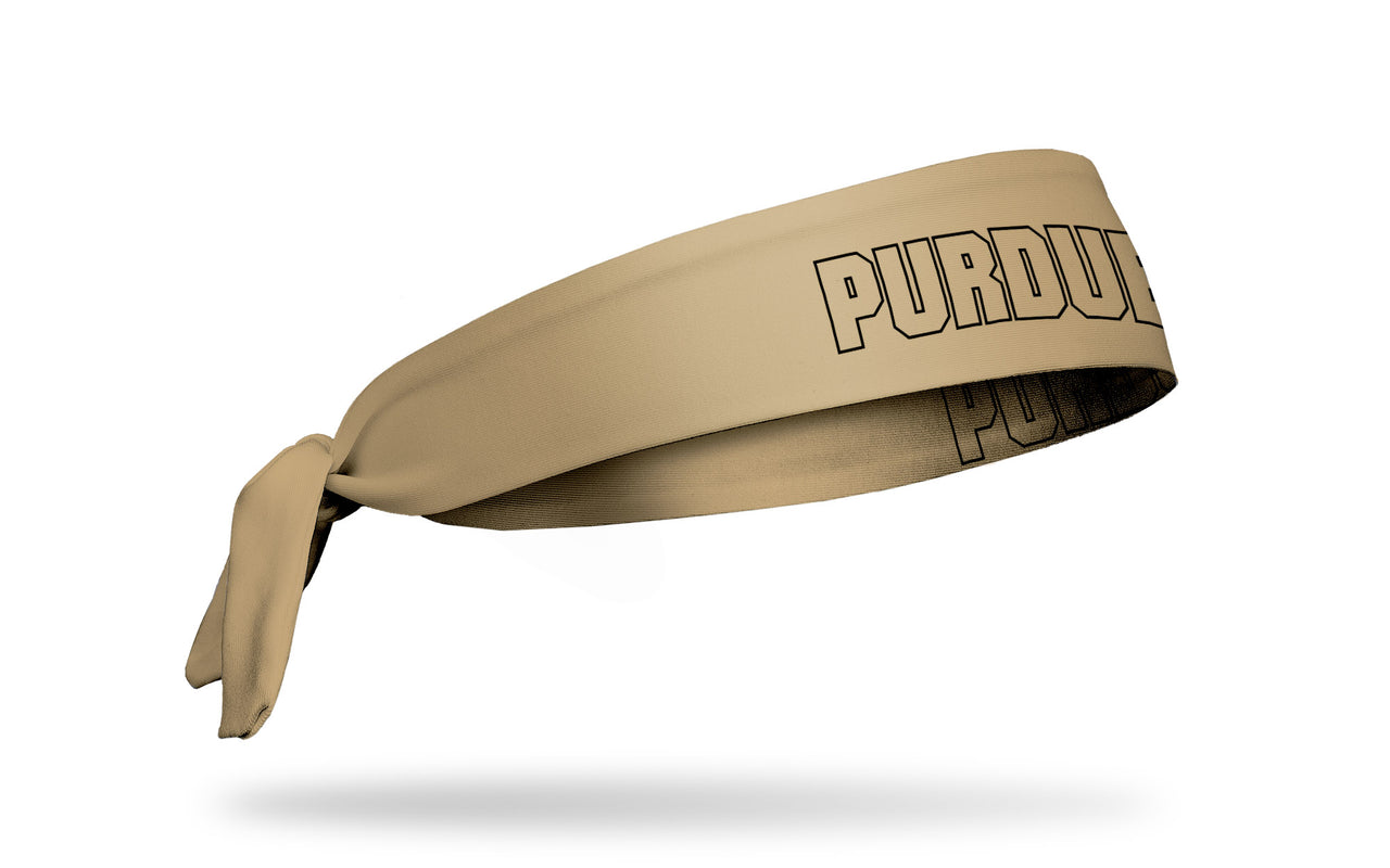 Purdue University: Wordmark Gold Tie Headband - View 2