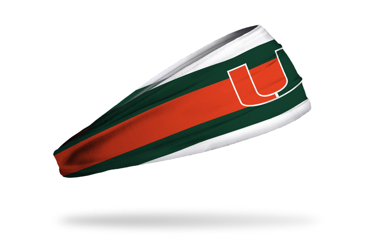 University of Miami: Helmet Stripes Headband - View 2