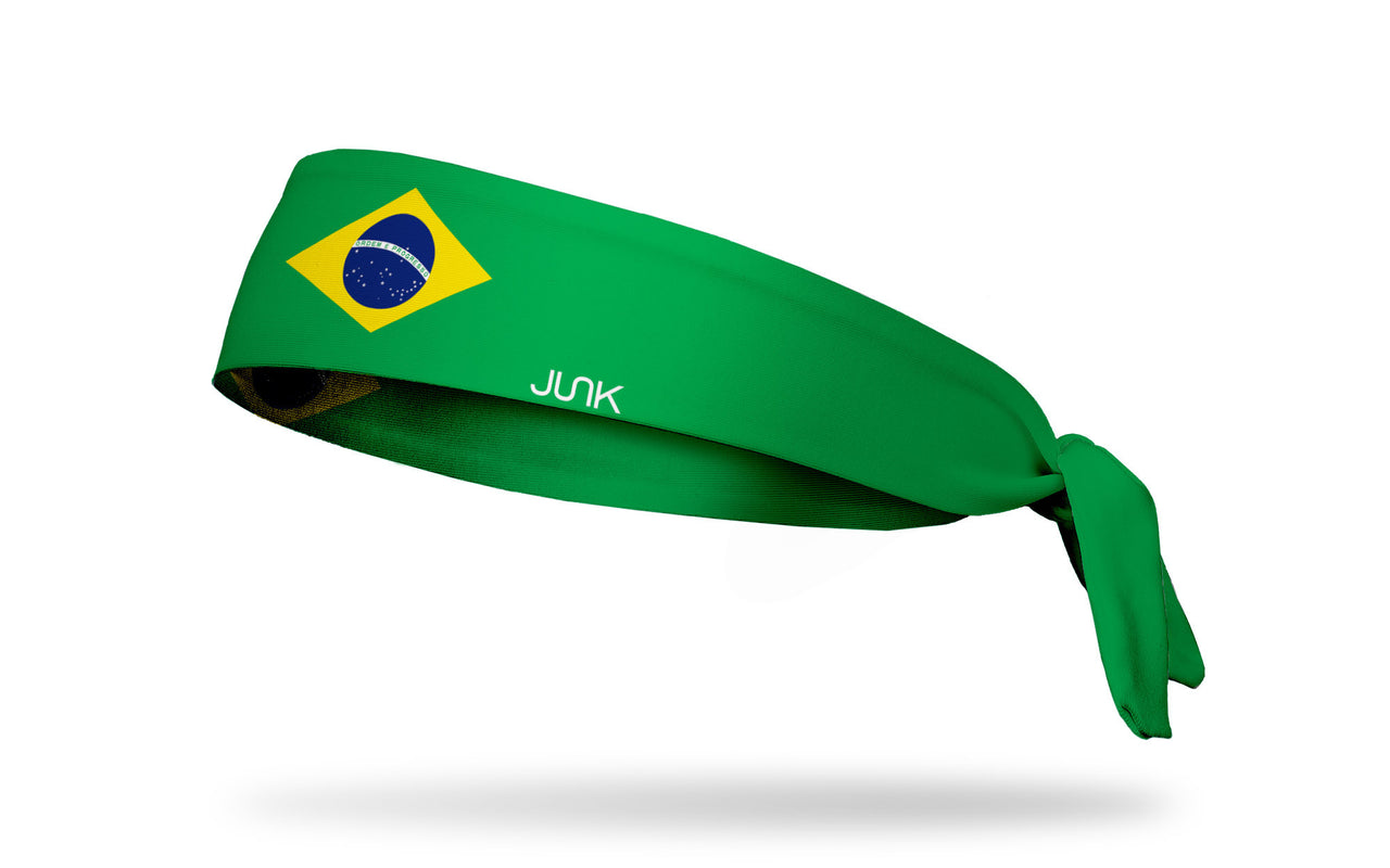 Brazil Flag Tie Headband - View 1