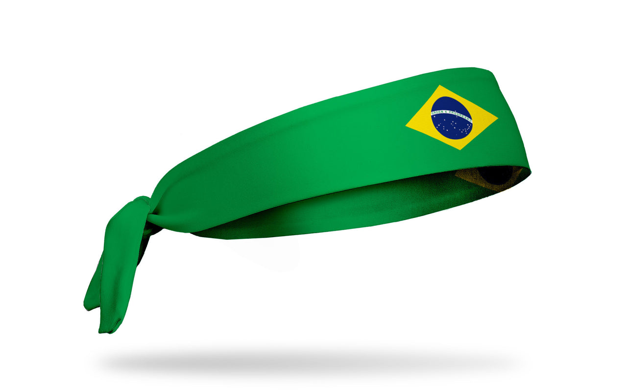 Brazil Flag Tie Headband - View 2