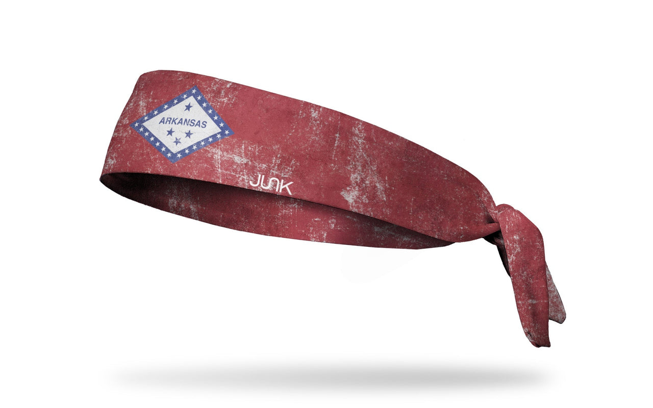 Arkansas Flag - Grunge Tie Headband - View 1