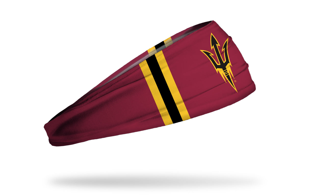 Arizona State University: Stripes Maroon Headband - View 2