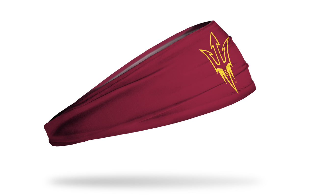 Arizona State University: Pitchfork Maroon Headband - View 2