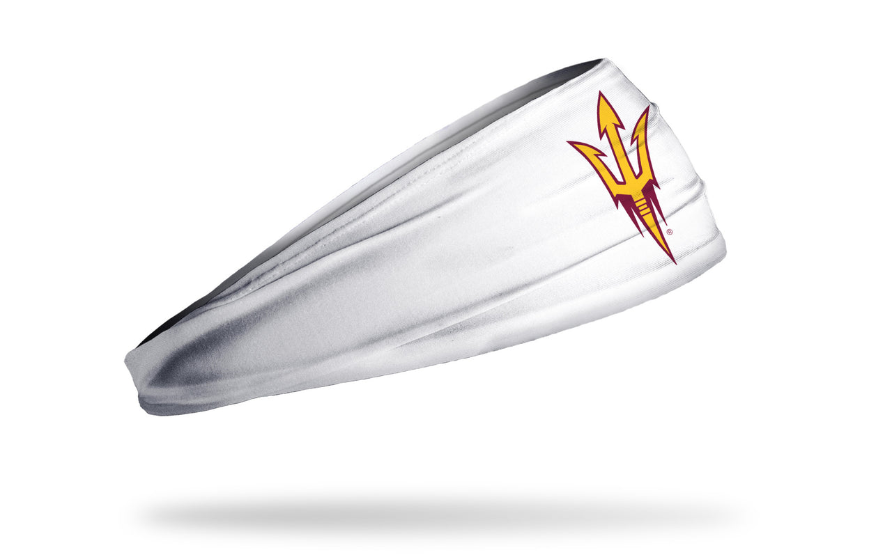 Arizona State University: Pitchfork White Headband - View 2